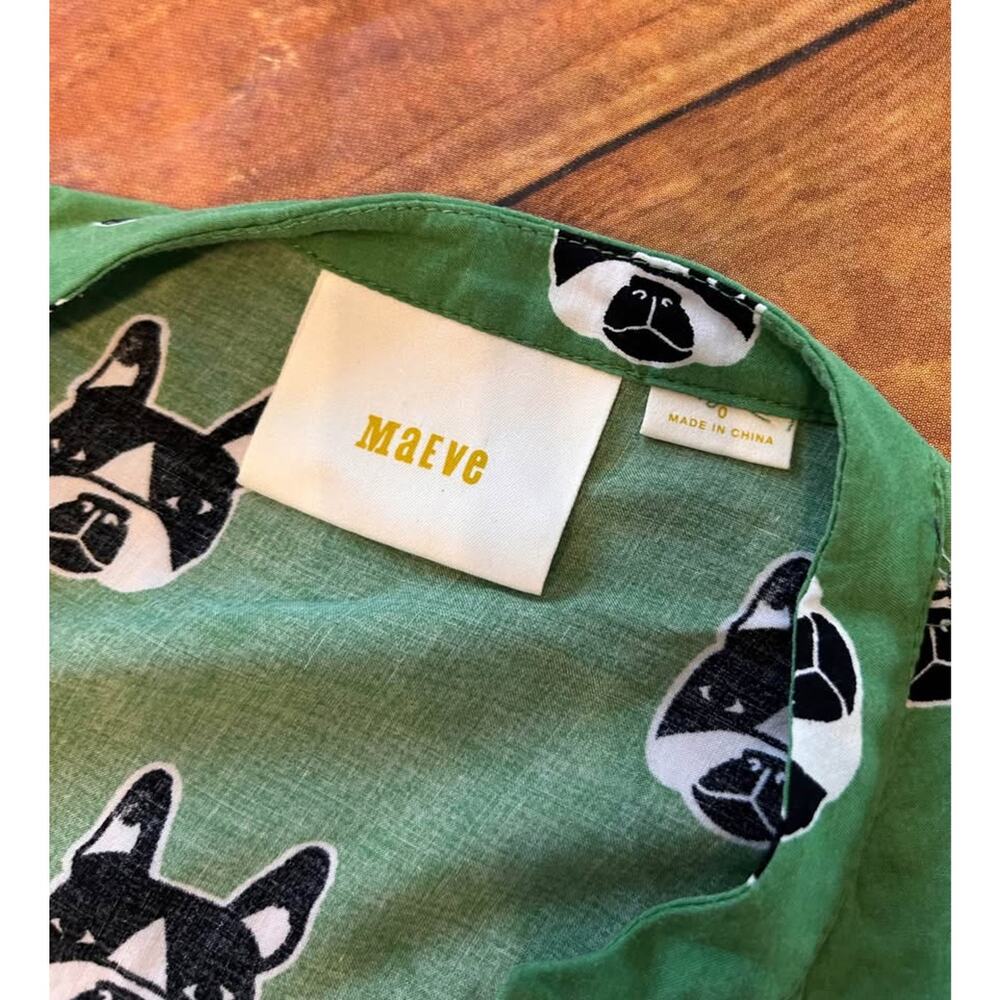Maeve Anthropologie French Bulldog Button up - Picture 5 of 7
